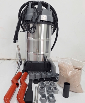 Máy bắn trấu vệ sinh họng nạp động cơ